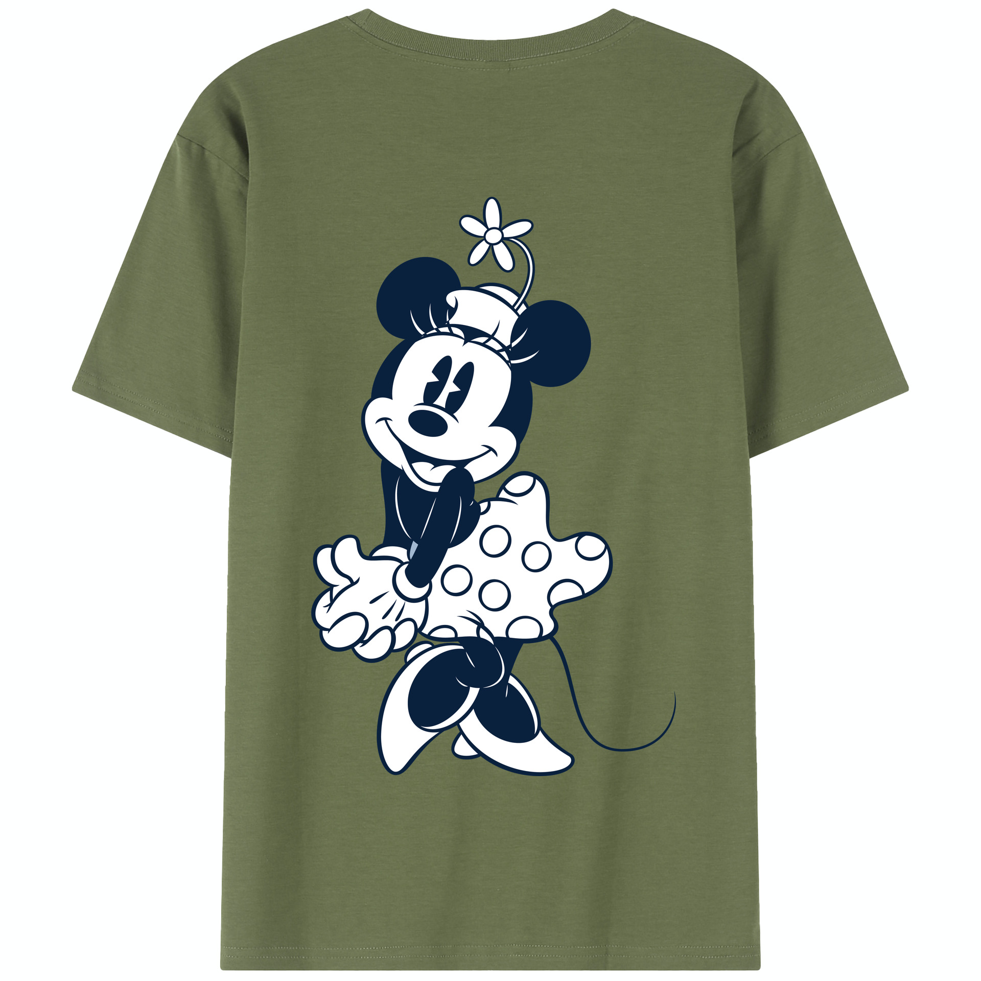 （画像用） ミッキーマウス Mickey Mouse 綿100％半袖Tシャツ（背面プリント）